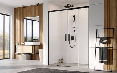 Двустворчатые душевые двери Radaway Idea Black DWD