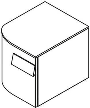 Тумба подвесная Gama-Decor левая G105540015 от Официального Дилера