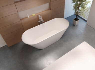 Из искусственного камня ванна отдельно стоящая Riho Barcelona 170x70x57.8 BS05005 от Официального Дилера