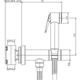  Гигиенический душ Bossini Paloma Flat E37015B.030 хром - 3