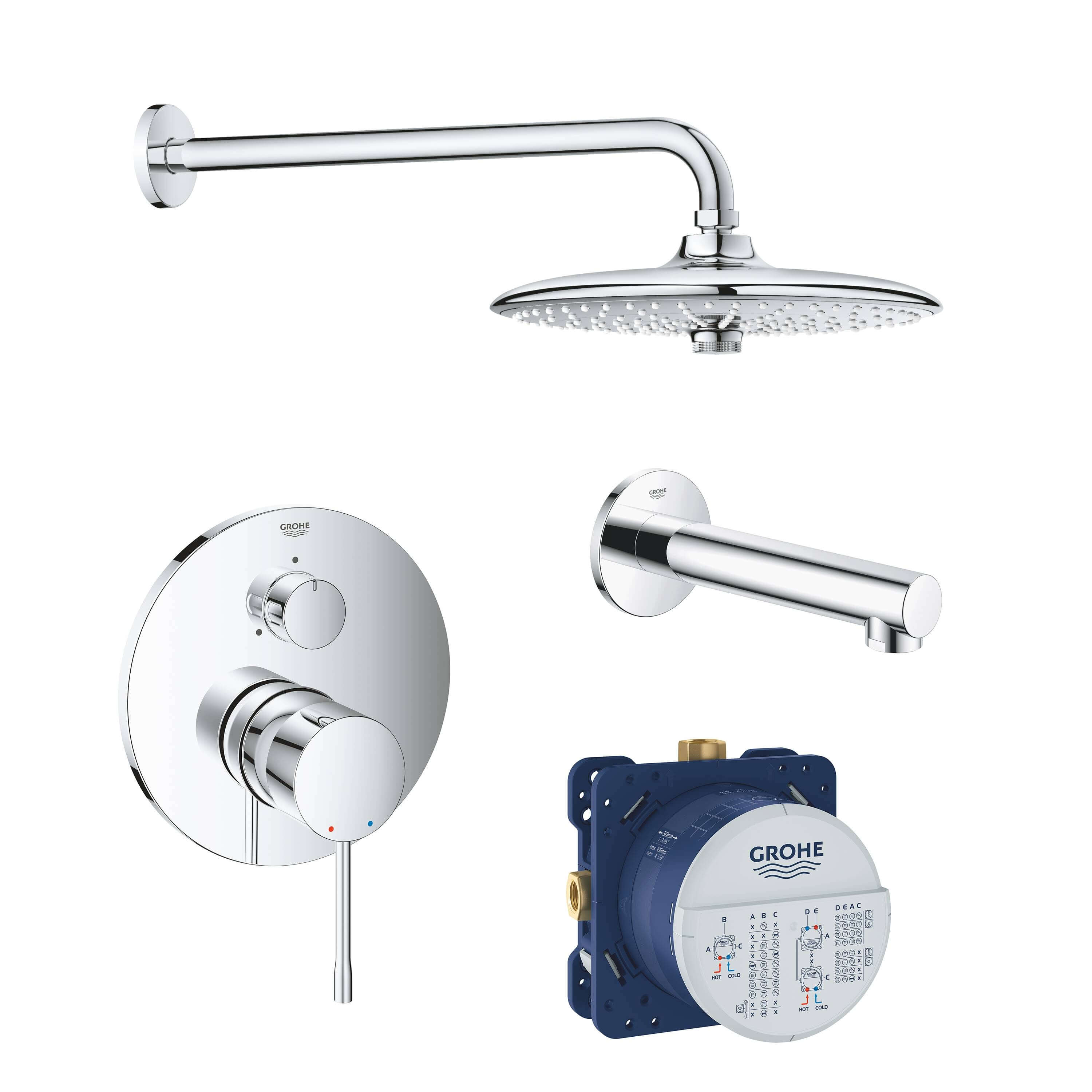 Шланговое подключение grohe relexa 28679000 держатель для душа