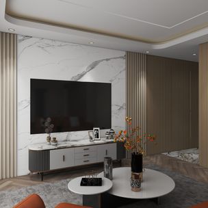 Древесное волокно Calacatta White Glossy
