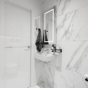 Дизайн чёрно-белого туалета, фото интерьеров: 109 лучших дизайнов