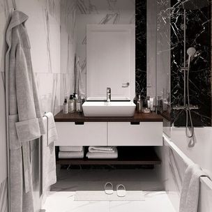 Совмещенный санузел с душем: обзор дизайна и стиля интерьера
