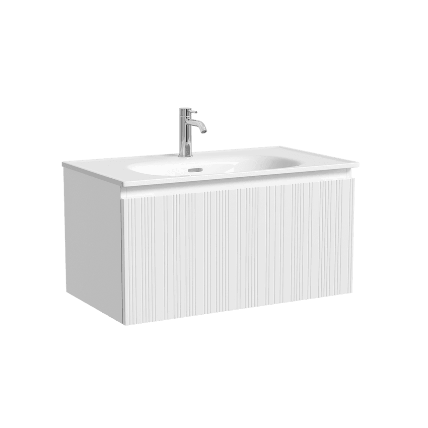  Тумба под раковину Sancos Code CD80W белый, 78.5x40, МДФ,  - 1