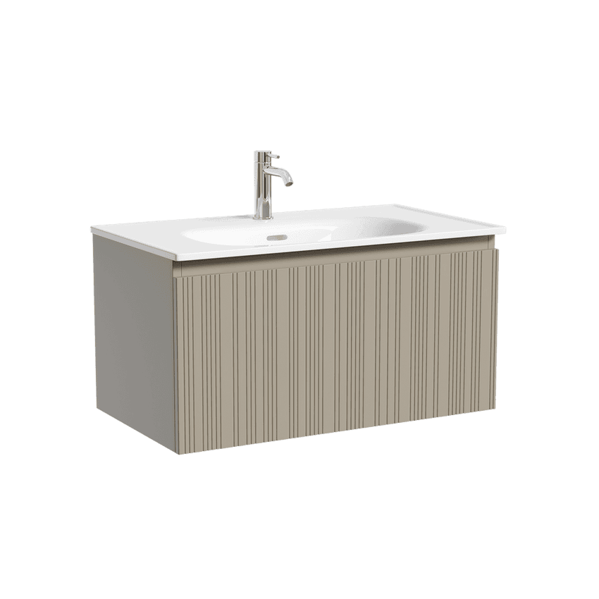  Тумба под раковину Sancos Code CD80GP серый, 78.5x40, МДФ, МДФ,  - 1