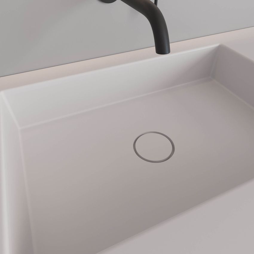  Донный клапан Mobo Solid surface, белый, матовая - 1