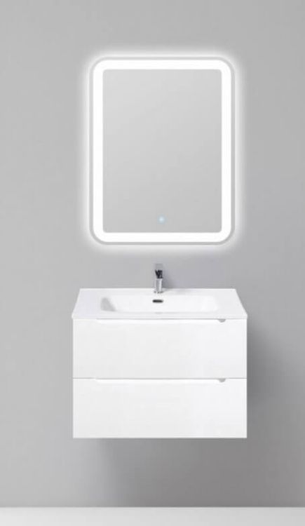 Тумба с раковиной belbagno marino 70 bianco lucido