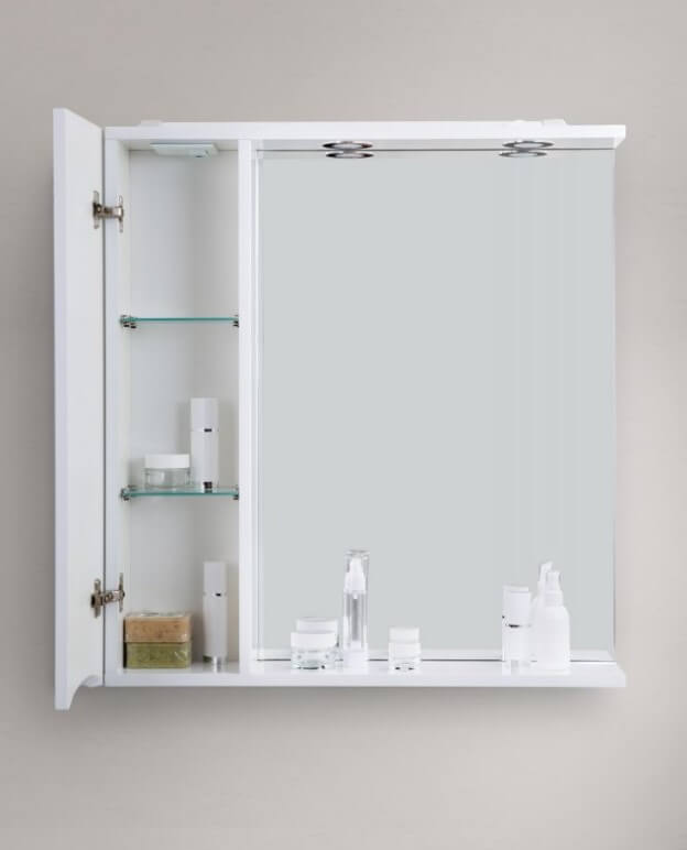 Зеркальный шкаф belbagno spc 2a dl bl 800