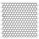 Плитка Мозаика Starmosaic Shapes Penny Round White Matt 31.5x30.9 - 1