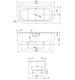  Акриловая ванна Cezares SLIM WALL-180-80-60-W37-SET - 4