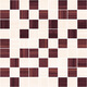 Плитка Мозаика Ceramica Classic Ampir Stripes бордо+бежевый 30x30 - 1