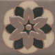 Плитка Вставка Kerama Marazzi Анвер 10 коричневый 4.85x4.85 - 1