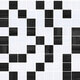 Плитка Мозаика Ceramica Classic April Stripes Черный + Серый 30x30 - 1