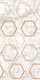Плитка Декор Azori Apulia Oro Hexagone 31.5x63 - 1