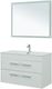  Комплект мебели Aquanet Августа 100 (Flat) цв. белый глянец - 1