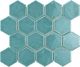 Плитка Мозаика Amadis Fine Tiles Art Deco Glossy on Mesh Aqua Marine 28x32 - 1