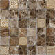 Плитка Мозаика Caramelle Mosaic Art Stone Art Emperador Dark 30x30 - 1