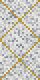 Плитка Декор Laparet Arte Тёмно-серый 08-04-06-1369 20x40 - 1