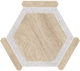 Плитка Керамогранит Monopole Ceramica Avant Oregon Haya Gris 22x25 - 1