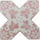 Плитка Керамогранит Cevica Becolors Cross Dec. Stencil Coral 13.25x13.25 - 1
