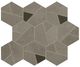 Taupe Mosaico Hex Coffee
