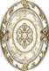 Плитка Вставка El Molino Brigitte Oro-Beige Medallon 10x14 - 1
