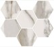 Плитка Мозаика Italon Charme Evo Floor Project Hexagon Calacatta 25x29 - 1