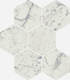 Мозаика Cha. Ext. Carrara Mosaico Hexagon 25x90