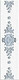 Плитка Бордюр Azori Chateau Blue Border Lis 4.7x20.1 - 1
