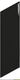Плитка Настенная плитка Equipe Chevron Wall Black Right 5.2x18.6 - 1