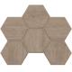 Плитка Мозаика Estima Classic Wood CW02 Hexagon 25x28.5 - 1