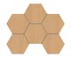 Плитка Мозаика Estima Classic Wood Honey oak CW04 Hexagon 25x28.5 - 1