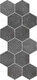 Декор Hexagon Melange Black Mix 25.4x29.2
