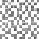 Плитка Мозаика Laparet Crystal серый+белый 30x30 - 1