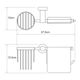  Держатель для туалетной бумаги WasserKRAFT Donau K-9459 - 3
