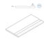 Плитка Спецэлемент Italon Magnetique Бортик с Выемкой Закругленный White 30x60 - 1