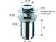  Донный клапан Remer 906CC114 - 2