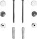  Комплект вертикальных крепежных винтов для унитаза или биде Simas F 90 Cr - 1
