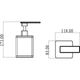  Дозатор для жидкого мыла Boheme Q 10969-W-CR - 3