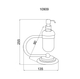  Дозатор для жидкого мыла Boheme Murano 10909-G - 2