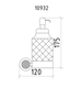  Дозатор для жидкого мыла Boheme Royal Cristal 10932-CR-B - 3