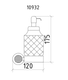  Дозатор для жидкого мыла Boheme Royal Cristal 10932-G-B - 2