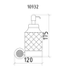  Дозатор для жидкого мыла Boheme Royal Cristal 10932-BR-B - 2