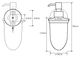  Дозатор для жидкого мыла Bemeta Alfa 102408022 - 2