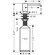  Дозатор для жидкого мыла Hansgrohe A41 40438000 - 2