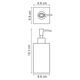  Дозатор для жидкого мыла WasserKRAFT Kammel K-9100 K-9199 - 2