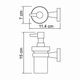  Дозатор для жидкого мыла WasserKRAFT Lippe K-6599 - 3