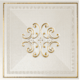 Плитка Декор Settecento Ermitage Decoro Finitura Impero Lux Bianco/Gold 25.5x25.5 - 1
