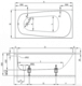  Стальная ванна Bette Form 2950-000 AD, PLUS, AR 180x80x42 - 3